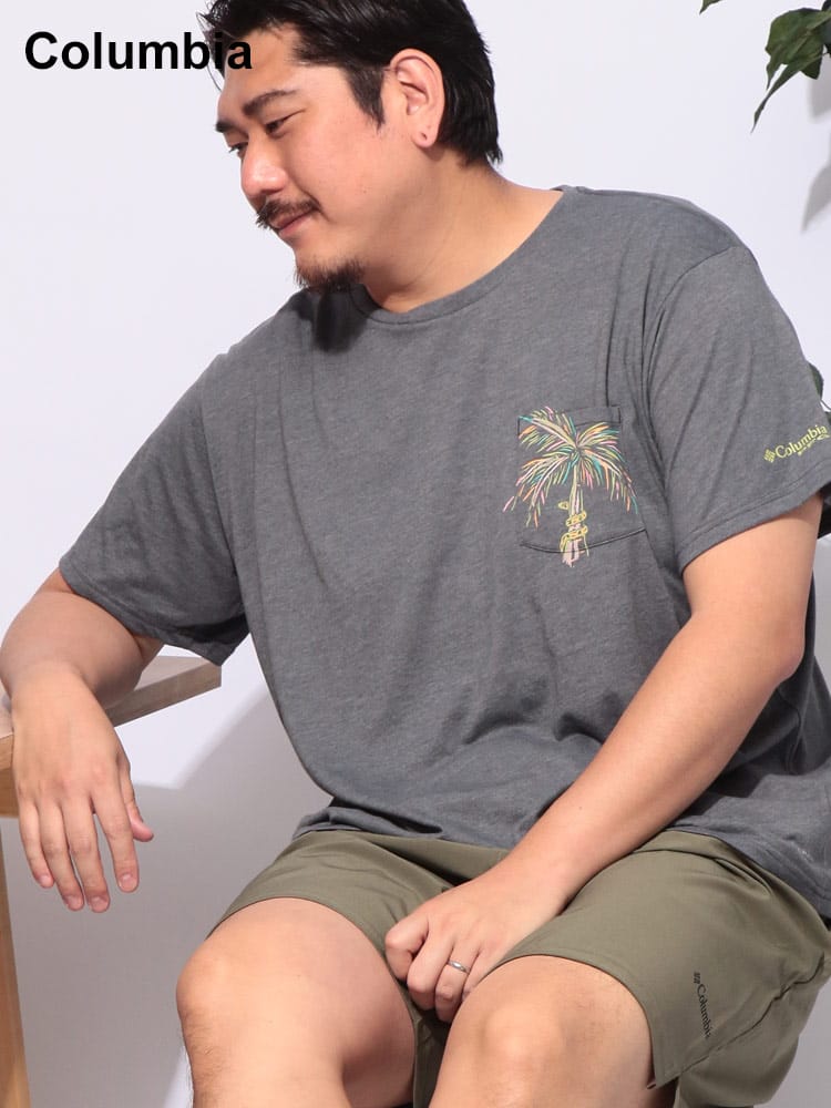 吸湿速乾 オムニウィック ワイルドキャスト ポケット クルーネック 半袖 Tシャツ 大きいサイズ メンズ