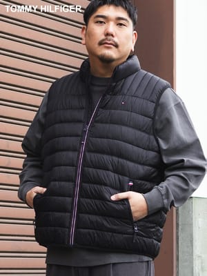 中綿ベスト キルティング フルジップ アウター スタンド ジップ 防寒 秋 冬 大きいサイズ メンズ