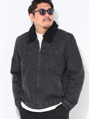 中綿ブルゾン コーデュロイ フルジップ ボリューム アウター 