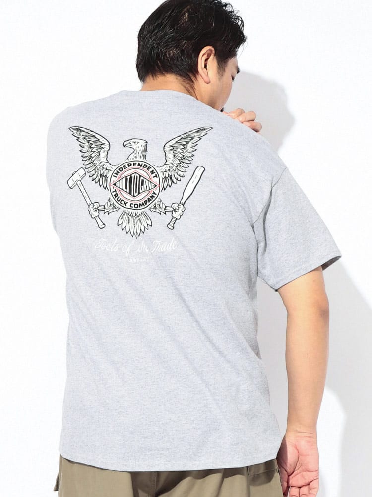 Tシャツ 半袖 メンズ 大きいサイズ TOOLS OF THE TRADE ヘビーウェイト バックプリント クルーネック カットソー トップス スケートボード ブランド 春 夏