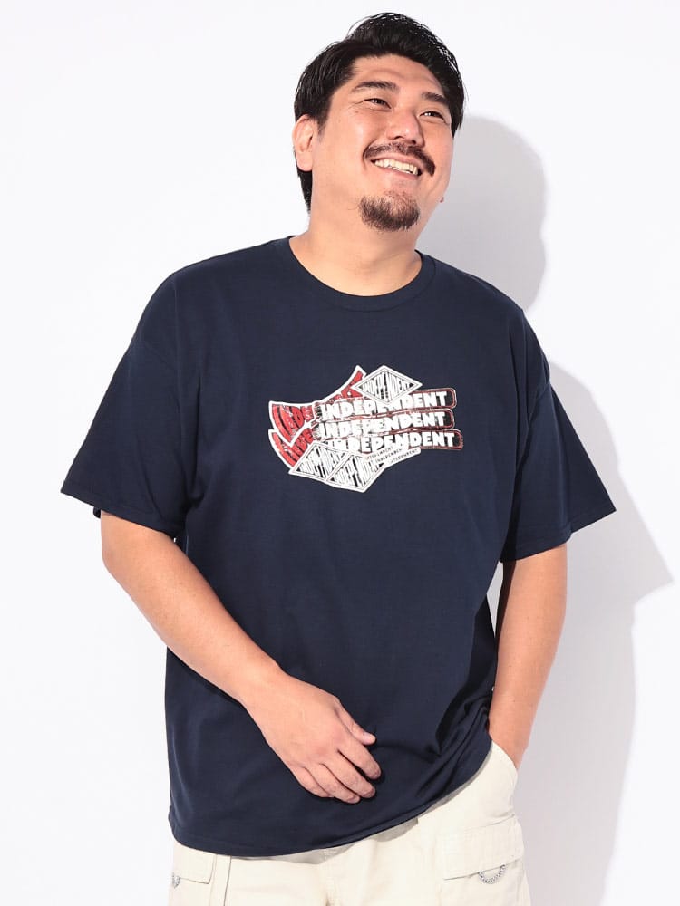 Tシャツ 半袖 メンズ 大きいサイズ STICKER PILE ヘビーウェイト プリント ロゴ クルーネック カットソー トップス スケートボード ブランド 春 夏