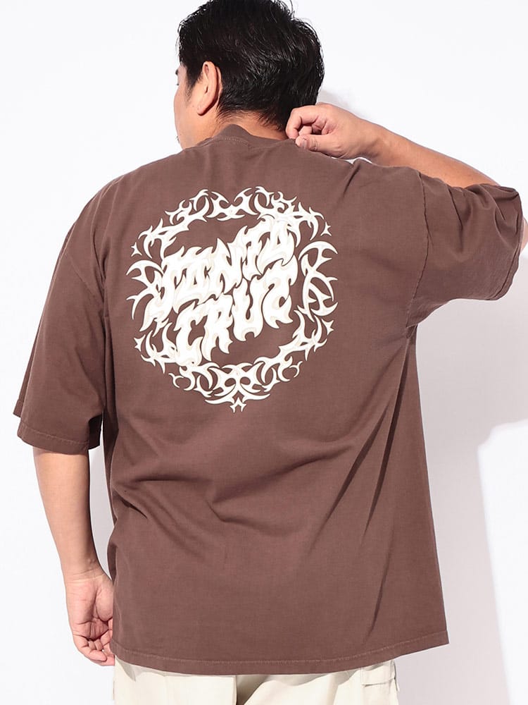 Tシャツ 半袖 メンズ 大きいサイズ RAZOR DOT CENTRE ヘビーウェイト バックプリント クルーネック カットソー トップス スケートボード ブランド オーバーシルエット 春 夏