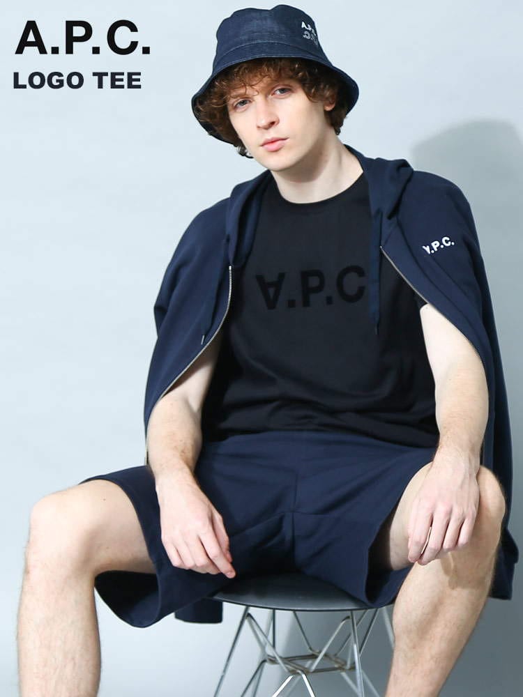 【オンラインストア限定】 A.P.C. (アー・ペー・セー) フロントロゴ クルーネック 半袖 Tシャツ 【春夏新作】 APCCOBQXH26943 ブランド