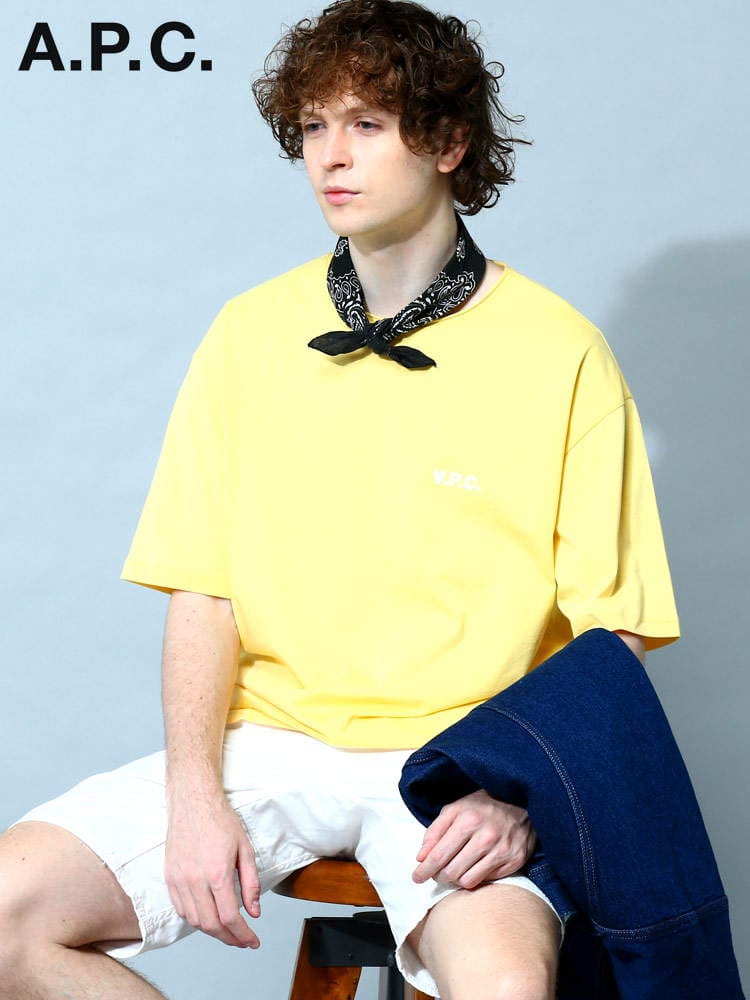 【オンラインストア限定】 A.P.C. (アー・ペー・セー) 胸ロゴ クルーネック 半袖 Tシャツ 【春夏新作】 APCCOFDWH26194 ブランド
