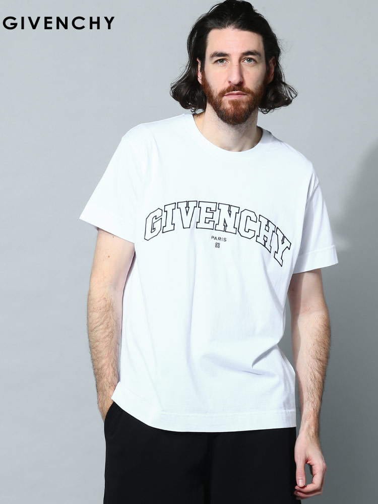 GIVENCHY (ジバンシィ) ロゴ刺繍 クルーネック 半袖 Tシャツ 【春夏新作】 GVBM71CW3Y6B
