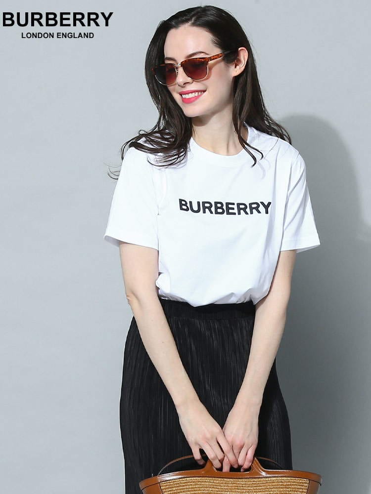 BURBERRY (バーバリー) ロゴプリント コットン 半袖 Tシャツ BBL8056724