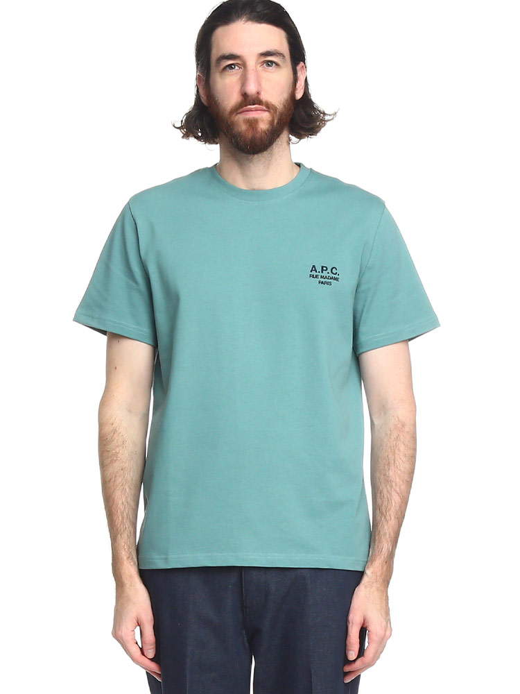 A.P.C. (アーペーセー) ロゴ刺繍 クルーネック 半袖 Tシャツ