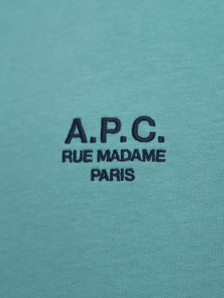 A.P.C. (アーペーセー) ロゴ刺繍 クルーネック 半袖 Tシャツ