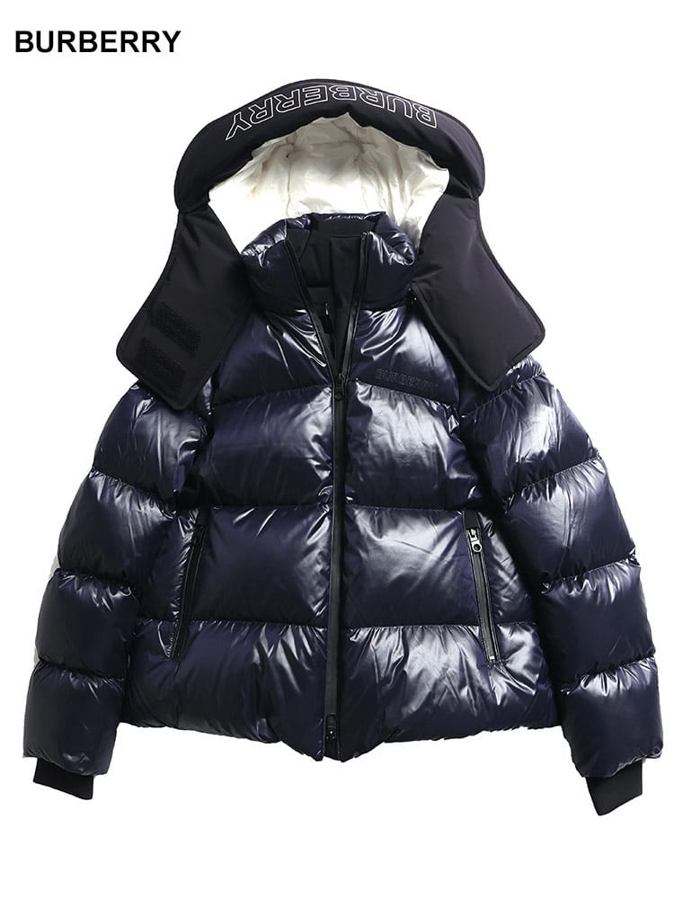 BURBERRY (バーバリー) デタッチャブルフード ナイロン ダウン 