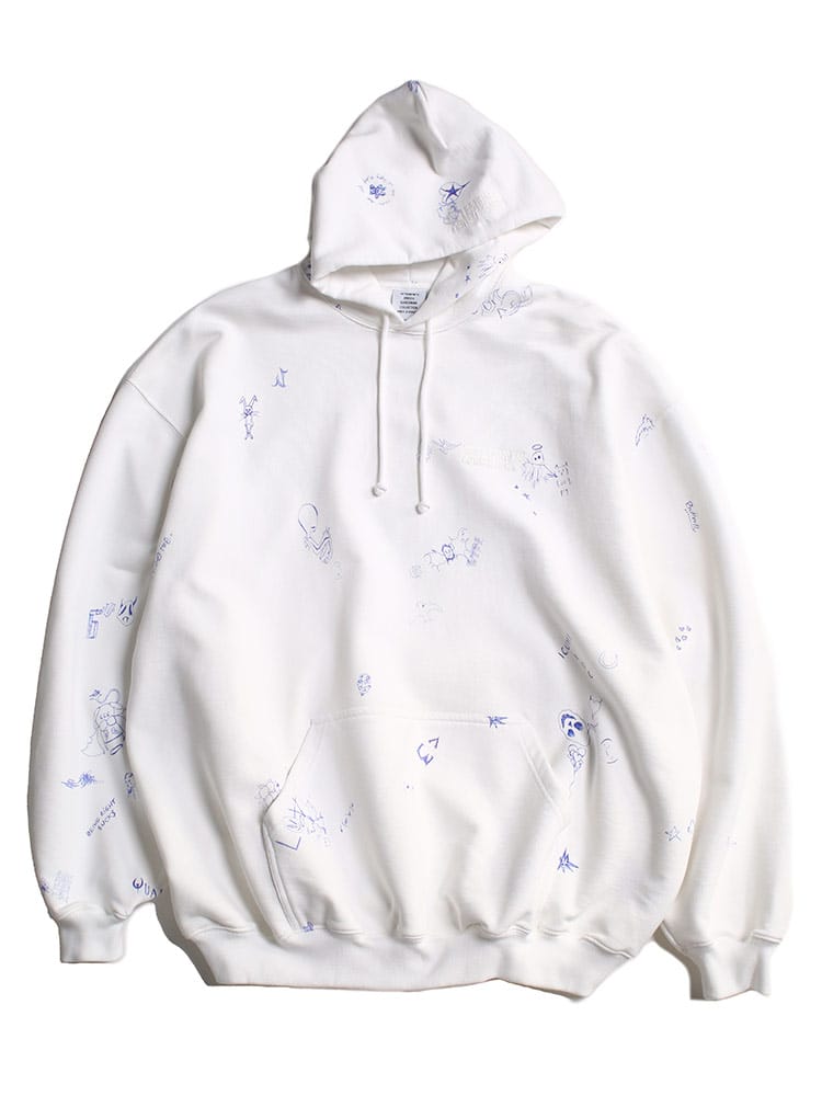 VETEMENTS (ヴェトモン) プリント プルオーバー パーカー SCRIBBLED VMUE54HD480W ブランド メンズ 男性 トップス