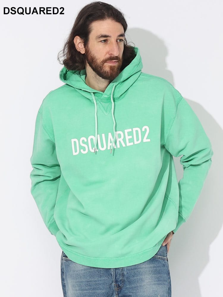 DSQUARED2 (ディースクエアード) フロントロゴ プルオーバー パーカー D2GU0740S25608 ブランド メンズ 男性 トップス