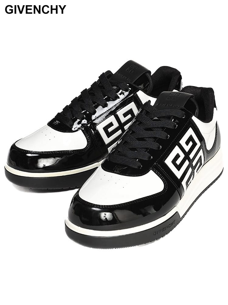 GIVENCHY (ジバンシィ) エナメルレザー ローカットスニーカー G4 GVBH007WH1HJ メンズ
