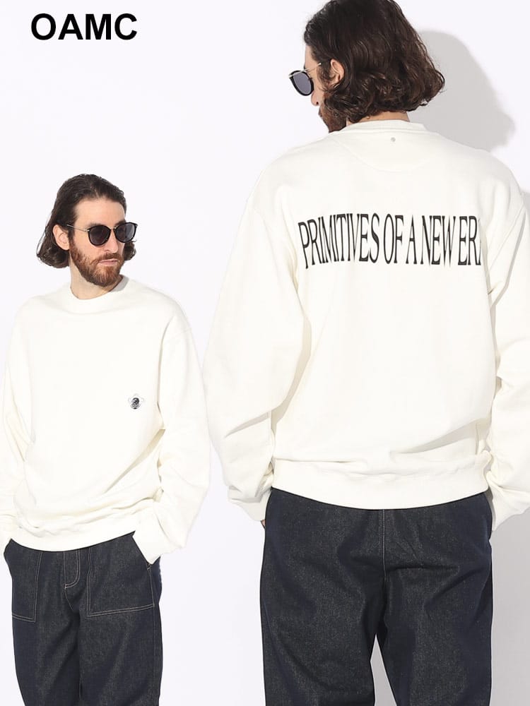 OAMC (オーエーエムシー) 裏起毛 クルーネック トレーナー WORLD CREWNECK OA23A28OAJ17 ブランド メンズ 男性 トップス