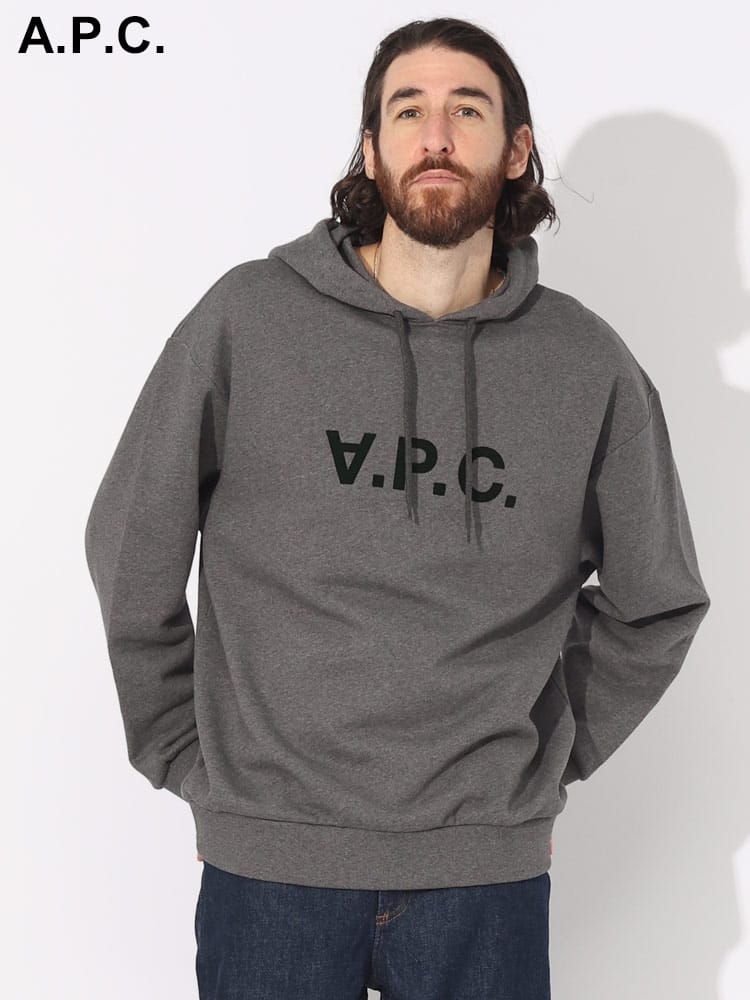 【オンラインストア限定】 A.P.C. (アーペーセー) 裏起毛 ロゴプリント プルオーバー パーカー APCCOFDXH27833 ブランド メンズ 男性 トップス