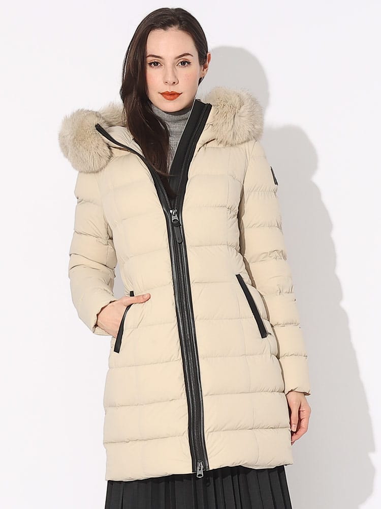 MACKAGE (マッカージュ) ストレッチ ファーフード フルジップ ダウンコート CALLA-BX MKGLCALLABX3 ブランド レディース アウター