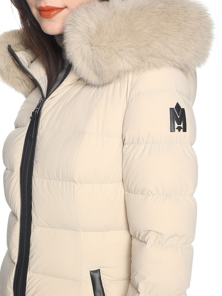 MACKAGE (マッカージュ) ストレッチ ファーフード フルジップ