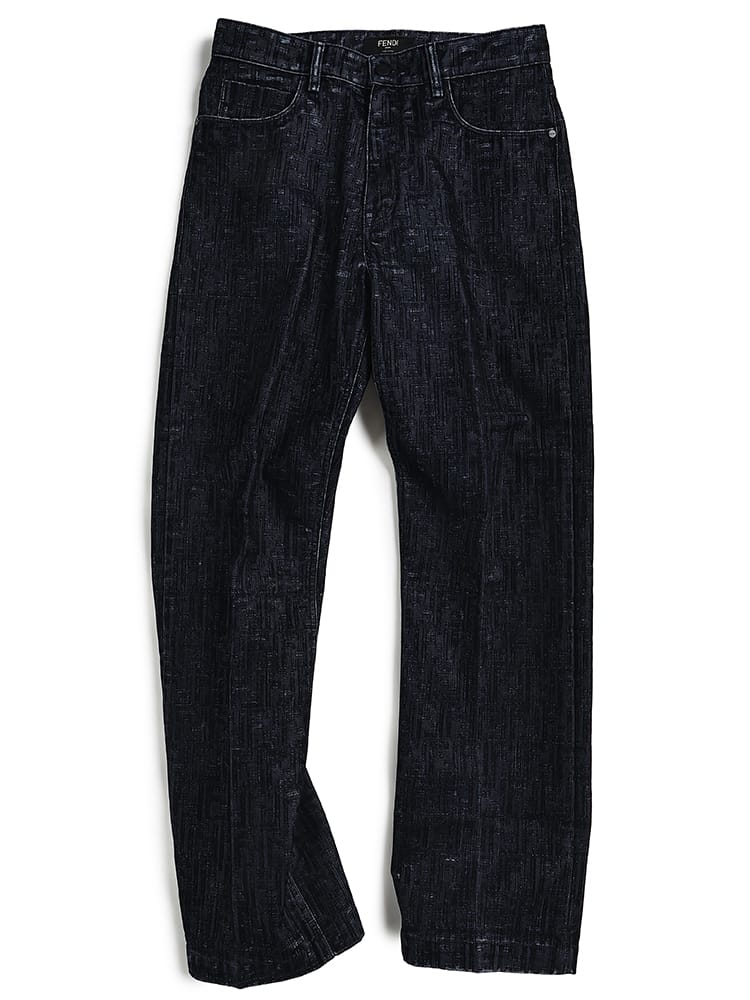 FENDI (フェンディ) FF総柄 ジップフライ ジーンズ FDFLP302APSW ブランド メンズ 男性 ボトムス