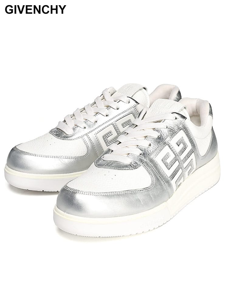 GIVENCHY (ジバンシィ) メタリックレザー ローカットスニーカー G4 