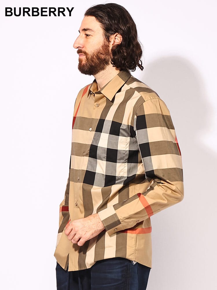 BURBERRY (バーバリー) コットン クラシカルチェック フロントポケット  