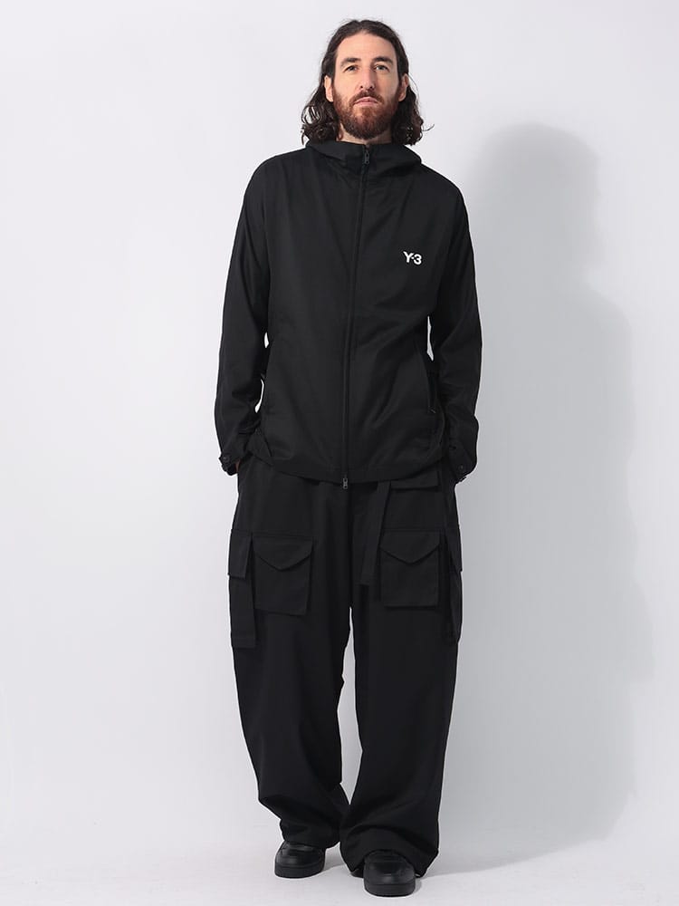 Y-3 (ワイスリー) ウールブレンド ポケットデザイン ルーズ カーゴ 