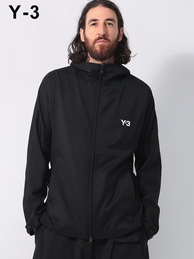 Y-3 (ワイスリー) ウールブレンド ウエストベルト フルジップ パーカー Y3IW7454 メンズ