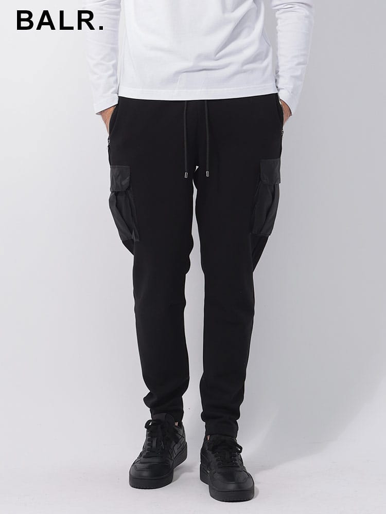 BALR. (ボーラー) ナイロンポケット レギュラーフィット スウェットパンツ Q-CARGO BA14111125 メンズ