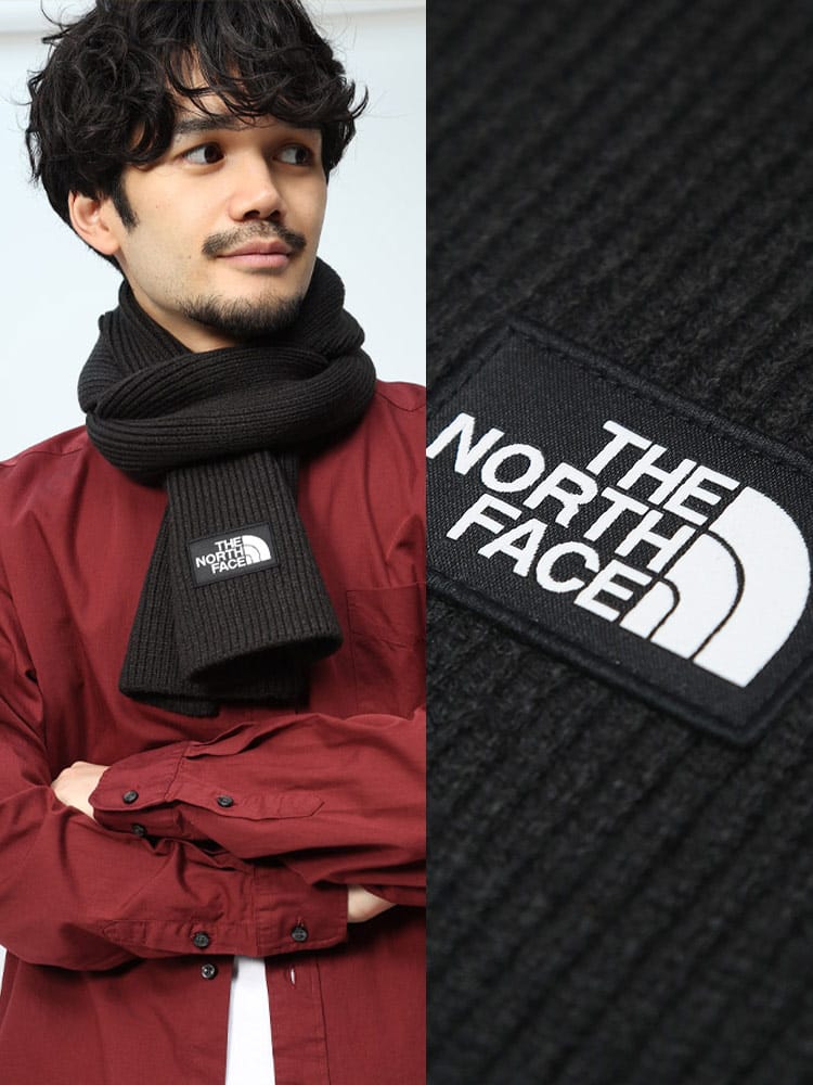THE NORTH FACE (ザ ノースフェイス) アクリル混 ボックスロゴ  マフラー LOGO BOX SCARF NF0A7RJ2