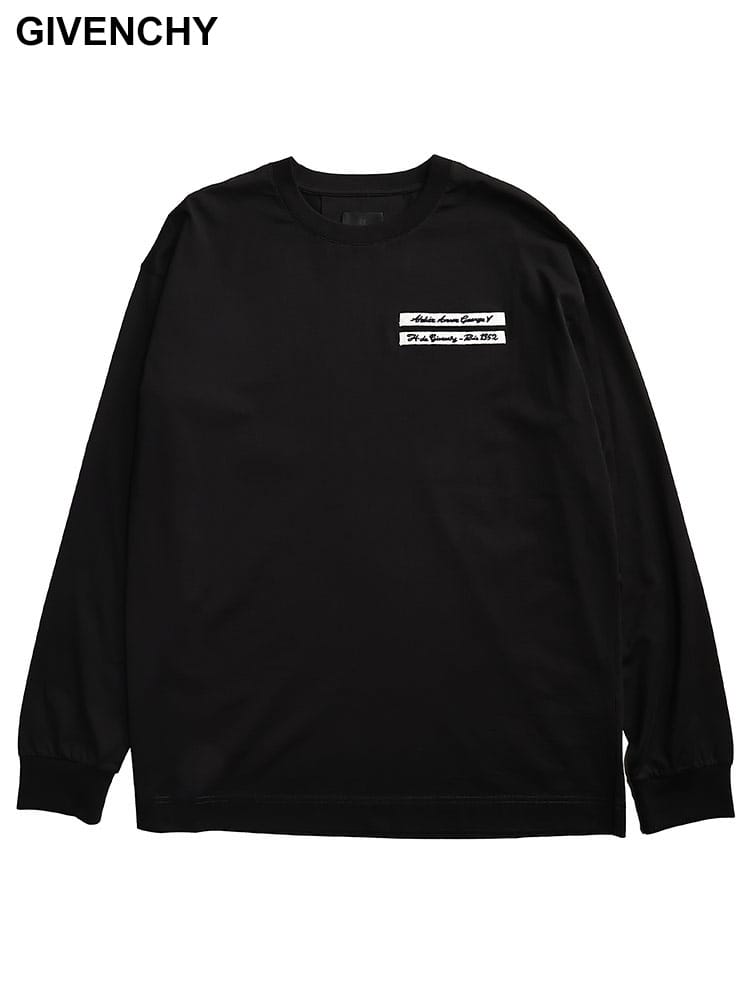 GIVENCHY (ジバンシィ) ロゴグログラン クルーネック 長袖 Tシャツ GVBM71M73YP3 メンズ