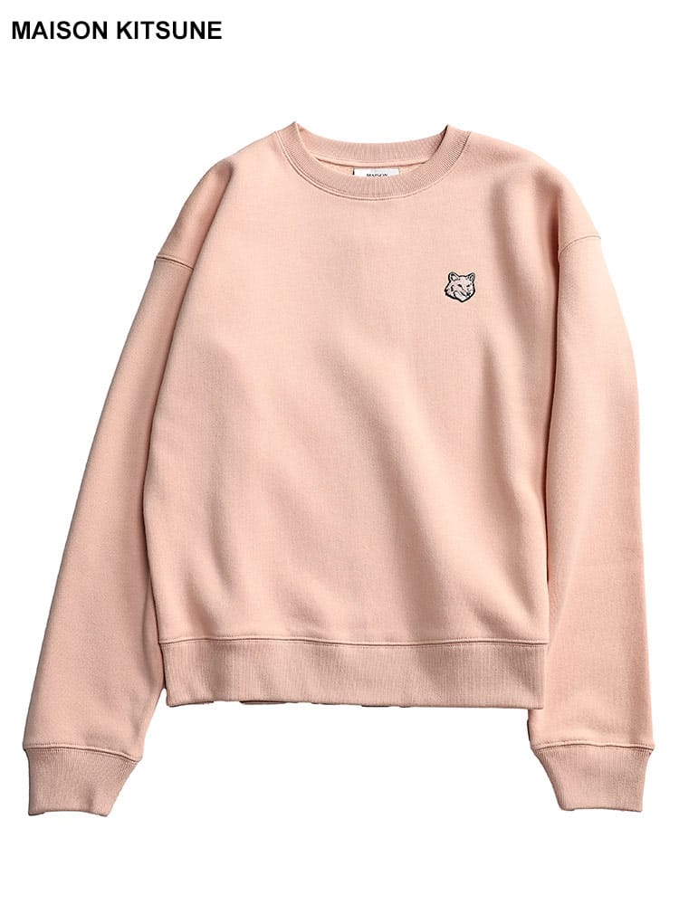 MAISON KITSUNE (メゾンキツネ) ボールド フォックスヘッド 裏起毛 クルーネック トレーナー KNLW00704KM0307レディース