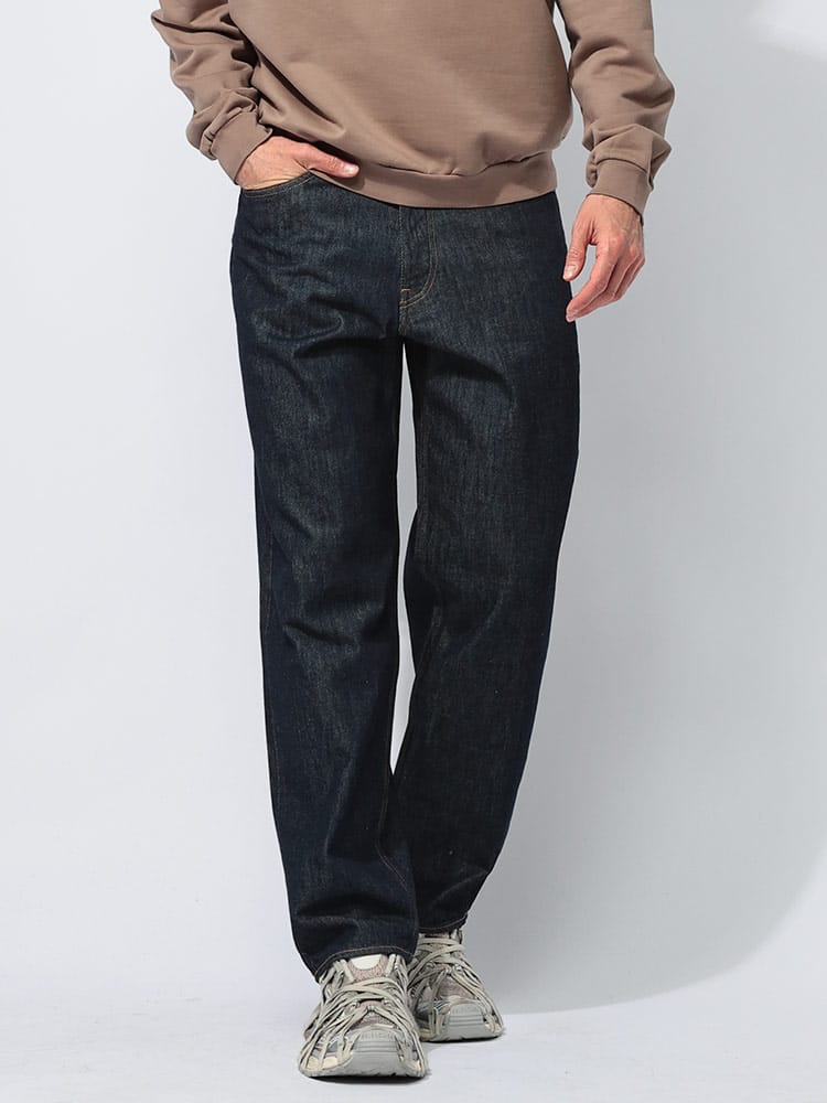 AURALEE (オーラリー) ピュアインディゴ ワイドテーパードシルエット デニムパンツ AURALEEA00P03DM メンズ