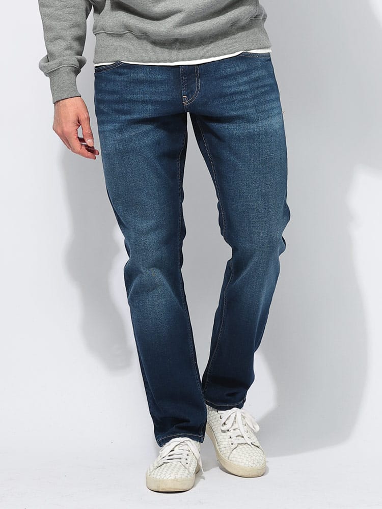 Calvin Klein (カルバンクライン) ウォッシュ加工 ジップフライ スリムフィット ジーンズ CKJ30J32598032 メンズ