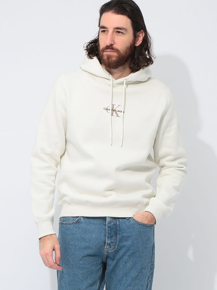 Calvin Klein (カルバンクライン) 裏起毛 ロゴ刺繍 プルオーバー パーカー CKJ30J325629 メンズ