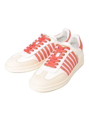 DSQUARED2 (ディースクエアード) ワンポイントロゴ レザー ローカット スニーカー Boxer D2SNM0364 メンズ