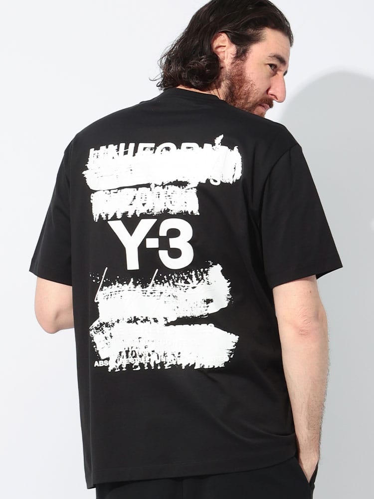 Y-3 (ワイスリー) U グラフィック バックロゴ クルーネック 半袖 Tシャツ U GFX Y3JN4879 メンズ