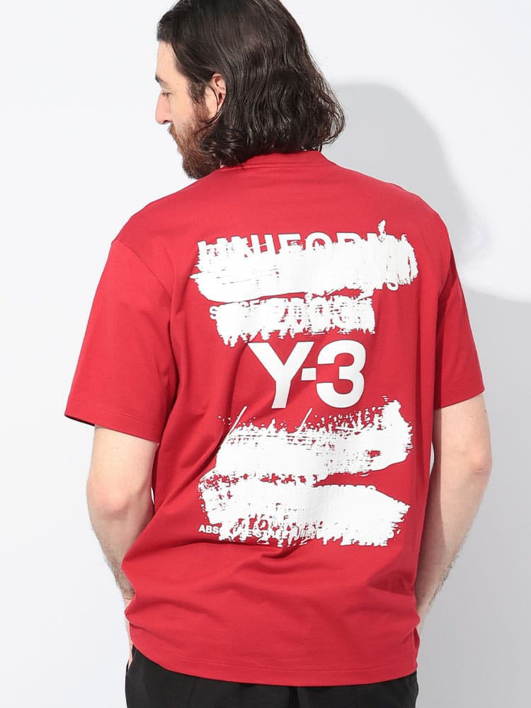 Y-3 (ワイスリー) U グラフィック バックロゴ クルーネック 半袖 Tシャツ U GFX Y3JN3751 メンズ