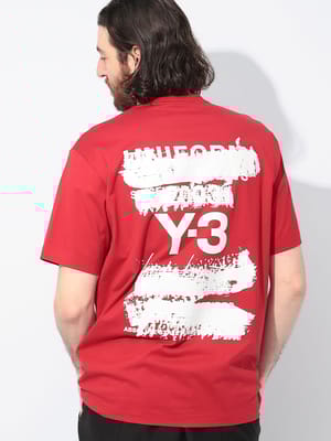 Y-3 (ワイスリー) U グラフィック バックロゴ クルーネック 半袖 Tシャツ U GFX Y3JN3751 メンズ