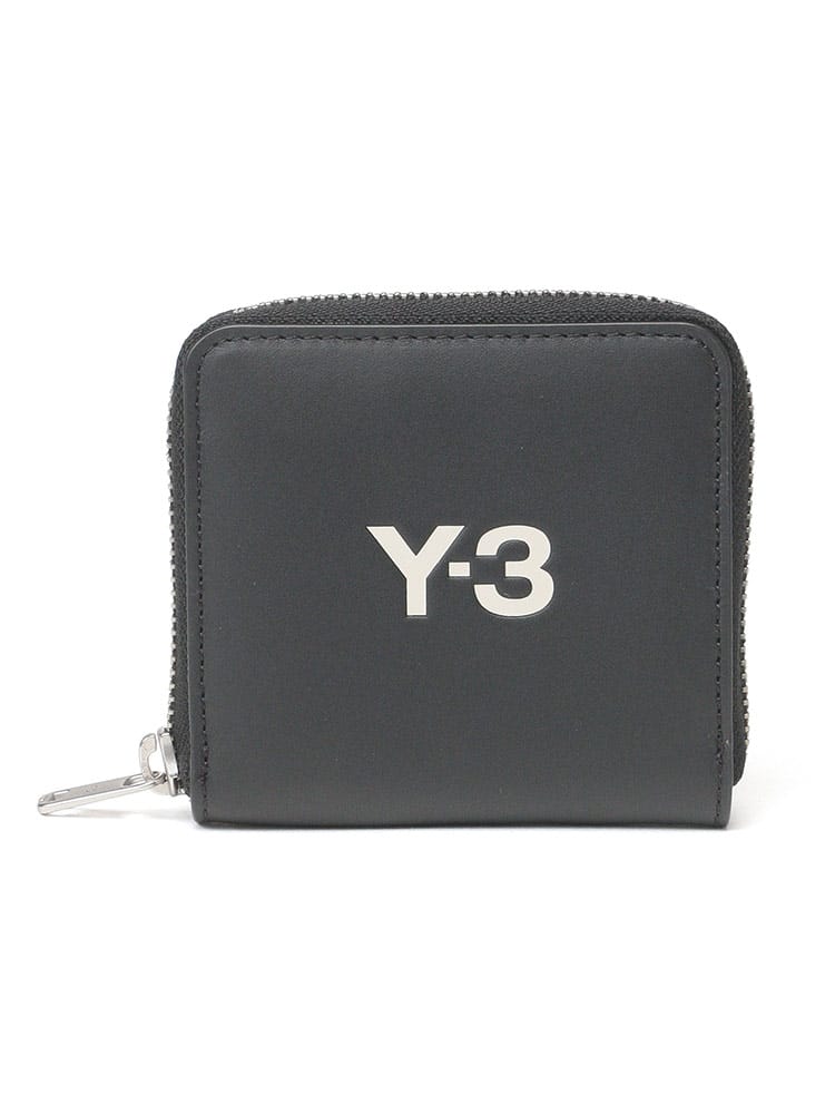 Y-3 (ワイスリー) カウレザー ワンポイントロゴ 2つ折り 財布 Y3JN1727 