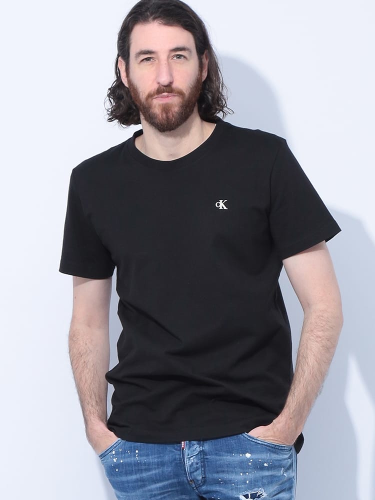 Calvin Klein (カルバンクライン) ロゴプリント クルーネック 半袖 Tシャツ CKJ30J327402 メンズ