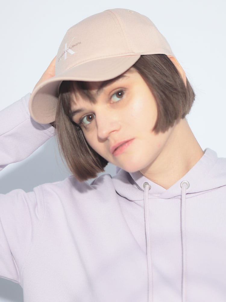 Calvin Klein (カルバンクライン) CKロゴプリント ベースボールキャップ CKLK60K613056 レディース