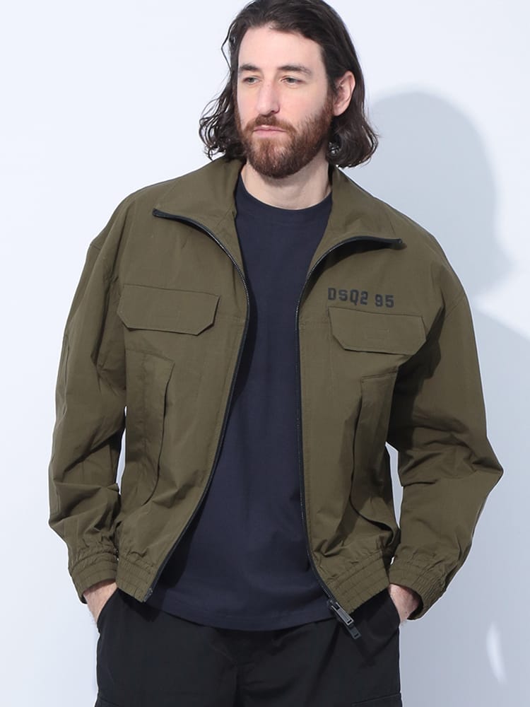 DSQUARED2 (ディースクエアード) ストレッチコットン フルジップ 