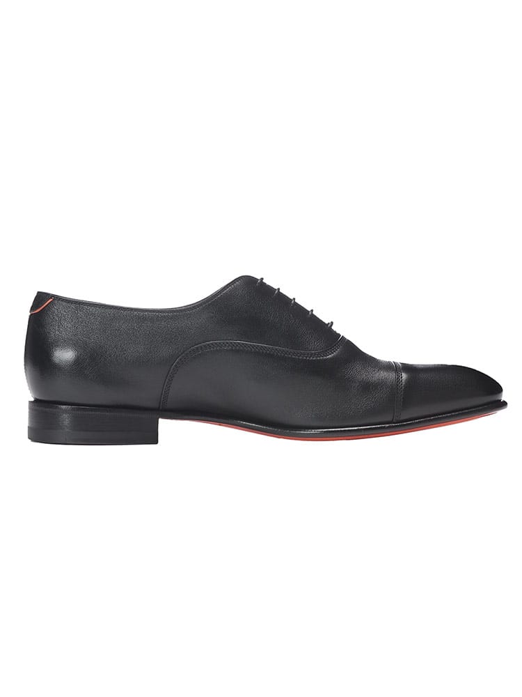 SANTONI (サントー二) ストレートチップ 内羽根 レースアップ レザー 