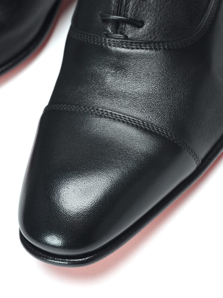 SANTONI (サントー二) ストレートチップ 内羽根 レースアップ レザー 