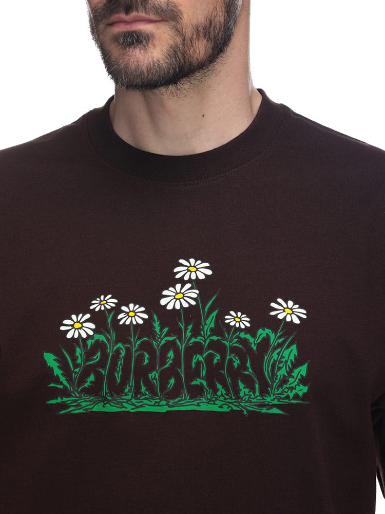 BURBERRY (バーバリー) デイジーロゴ クルーネック 半袖 Tシャツ 