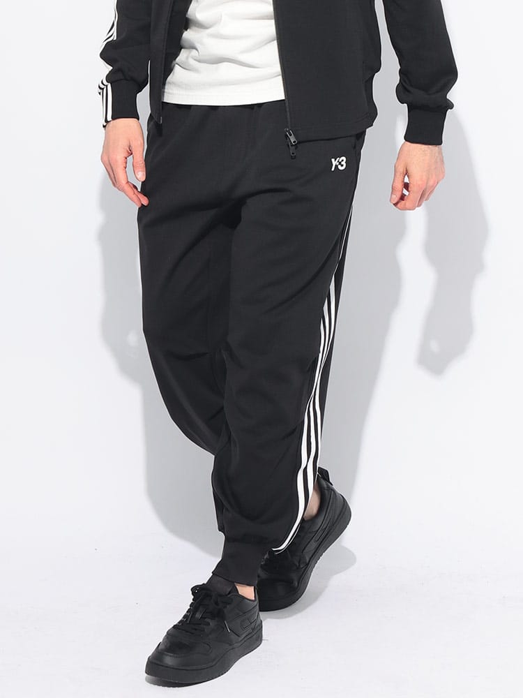 Y-3 (ワイスリー) ロゴ スリーストライプ カフ パンツ Y3JN7034 メンズ