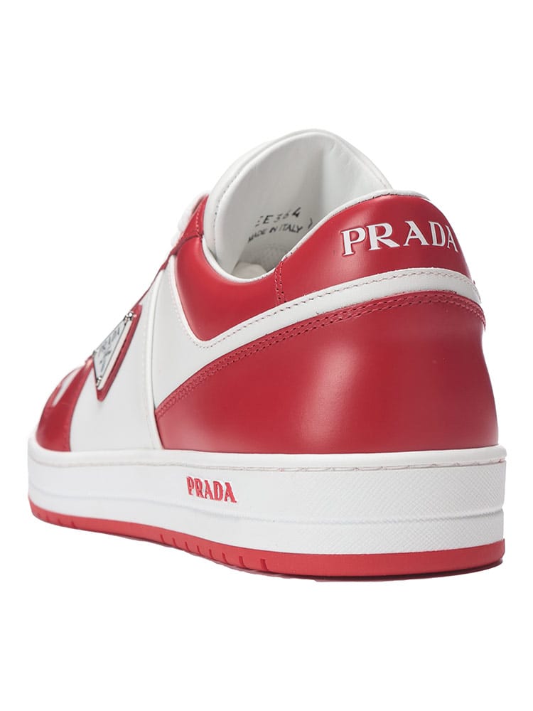 PRADA (プラダ) ダウンタウン ローカット レザー スニーカー メンズ 7 