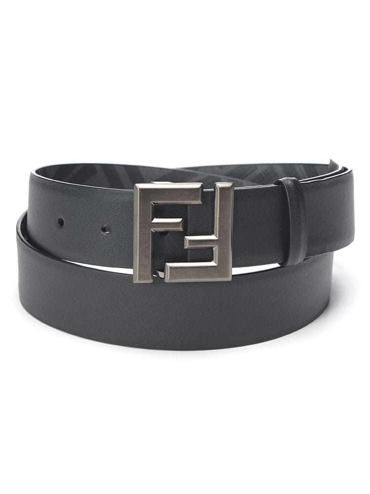 FENDI (フェンディ) FFスクエア リバーシブル ベルト メンズ