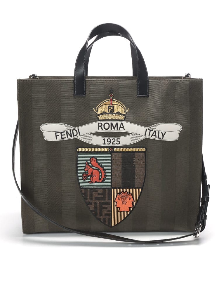 FENDI (フェンディ) ペカンキャンバス クラブ トートバッグ メンズ