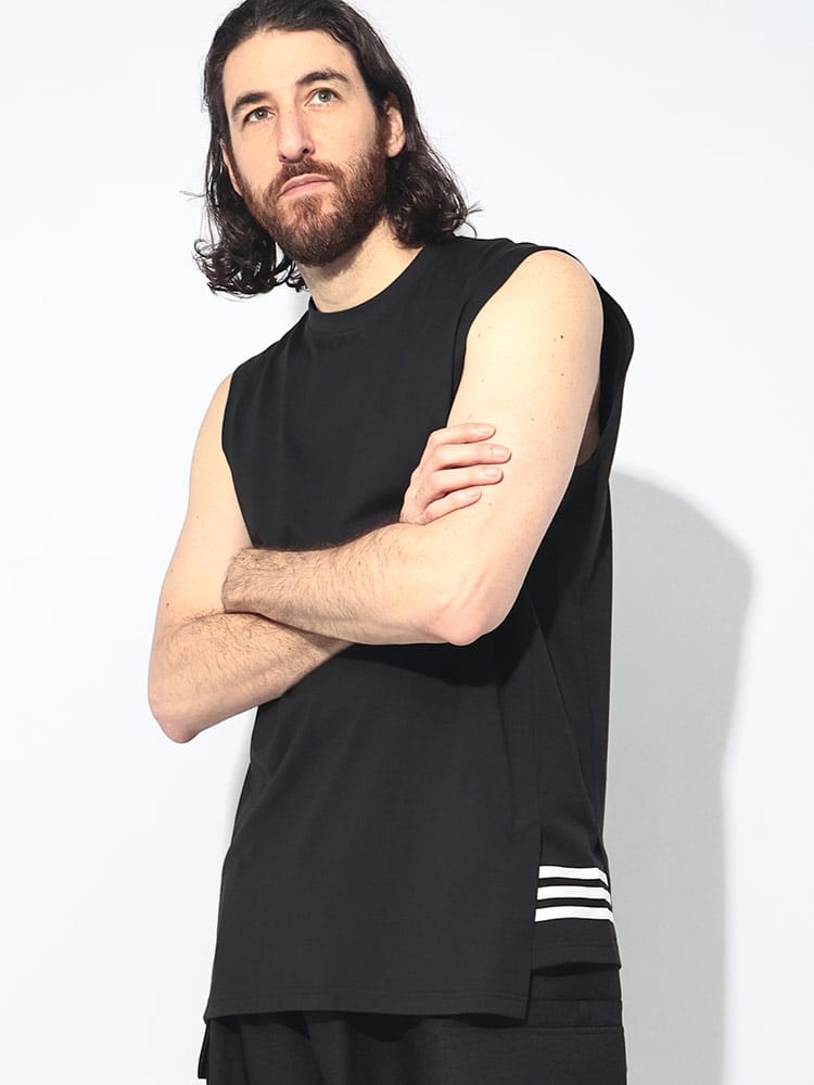 Y-3 (ワイスリー) スリーストライプ クルーネック タンクトップ TANK 