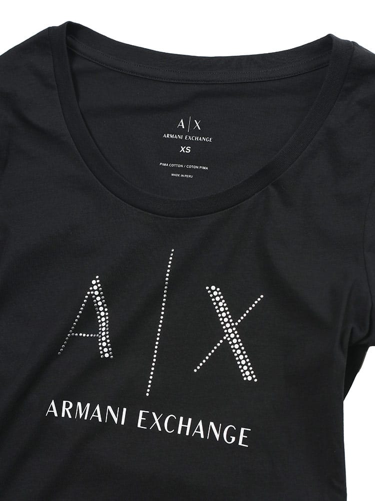 ARMANI EXCHANGE (アルマーニ エクスチェンジ ) ラインストーンロゴ 
