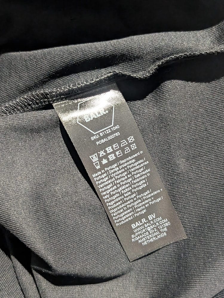 BALR. (ボーラー) 胸ロゴ ハーフジップ 半袖 ポロシャツ HEX SERIES 